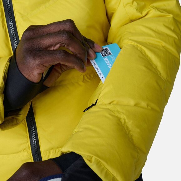 NEW ROSSIGNOL Legacy Down Jacket pollen for men 2160mn - Picture 8 of 12